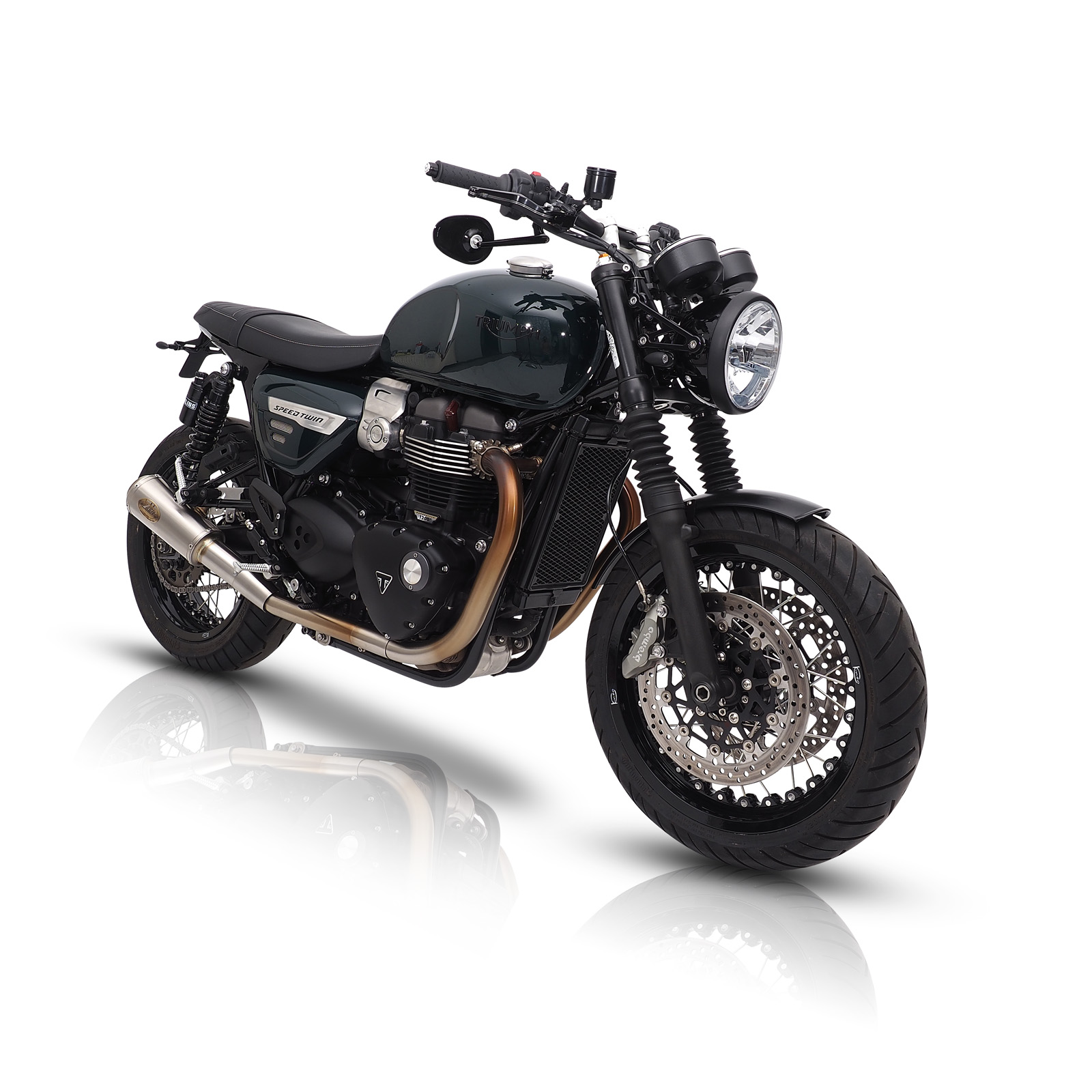 Speed Twin / Thruxton Garde-boue en aluminium - Long