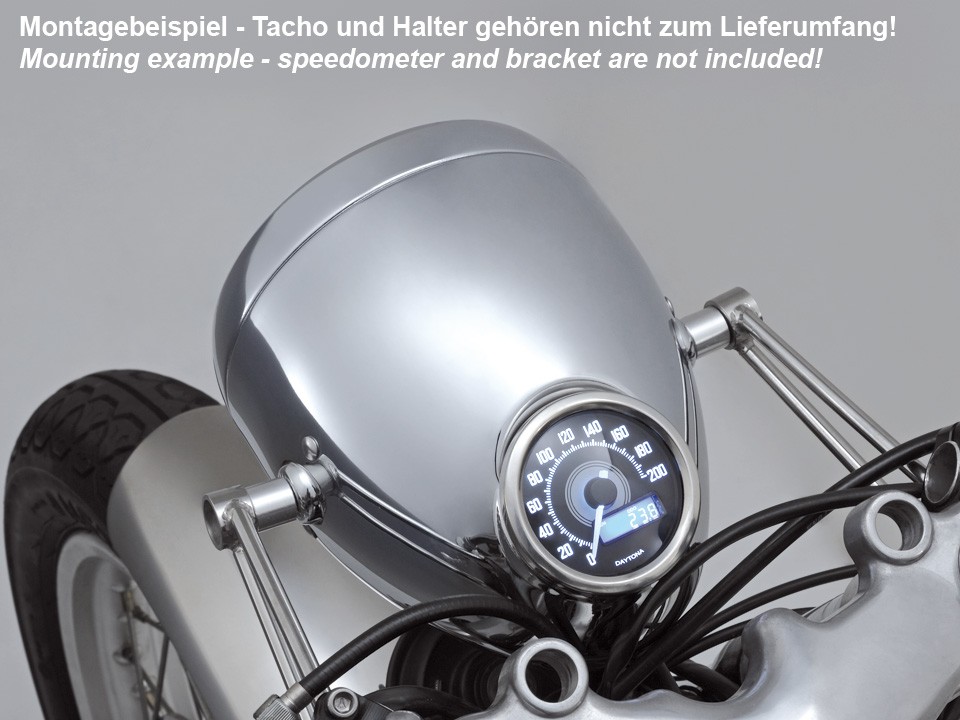 Daytona lampe mit integriertem Tacho