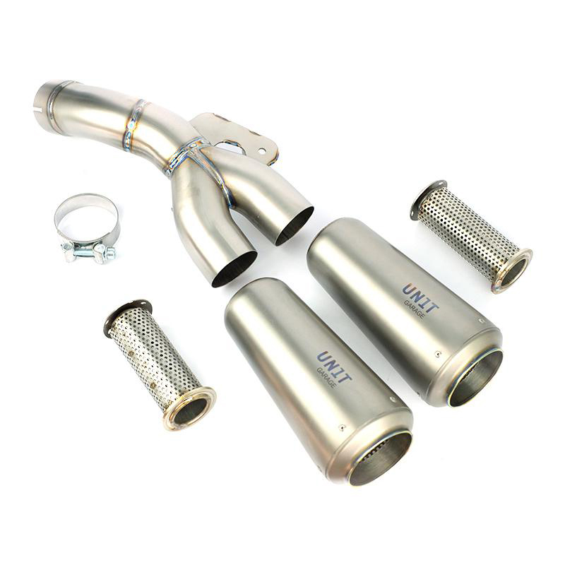 Unit Garage Double Exhaust - Low