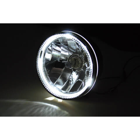 Faro de 5 3/4 " con anillo de LED