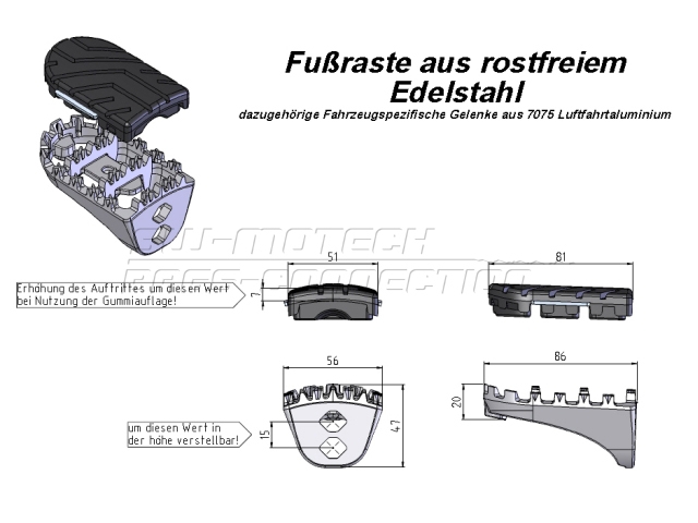 ION Footrests BMW