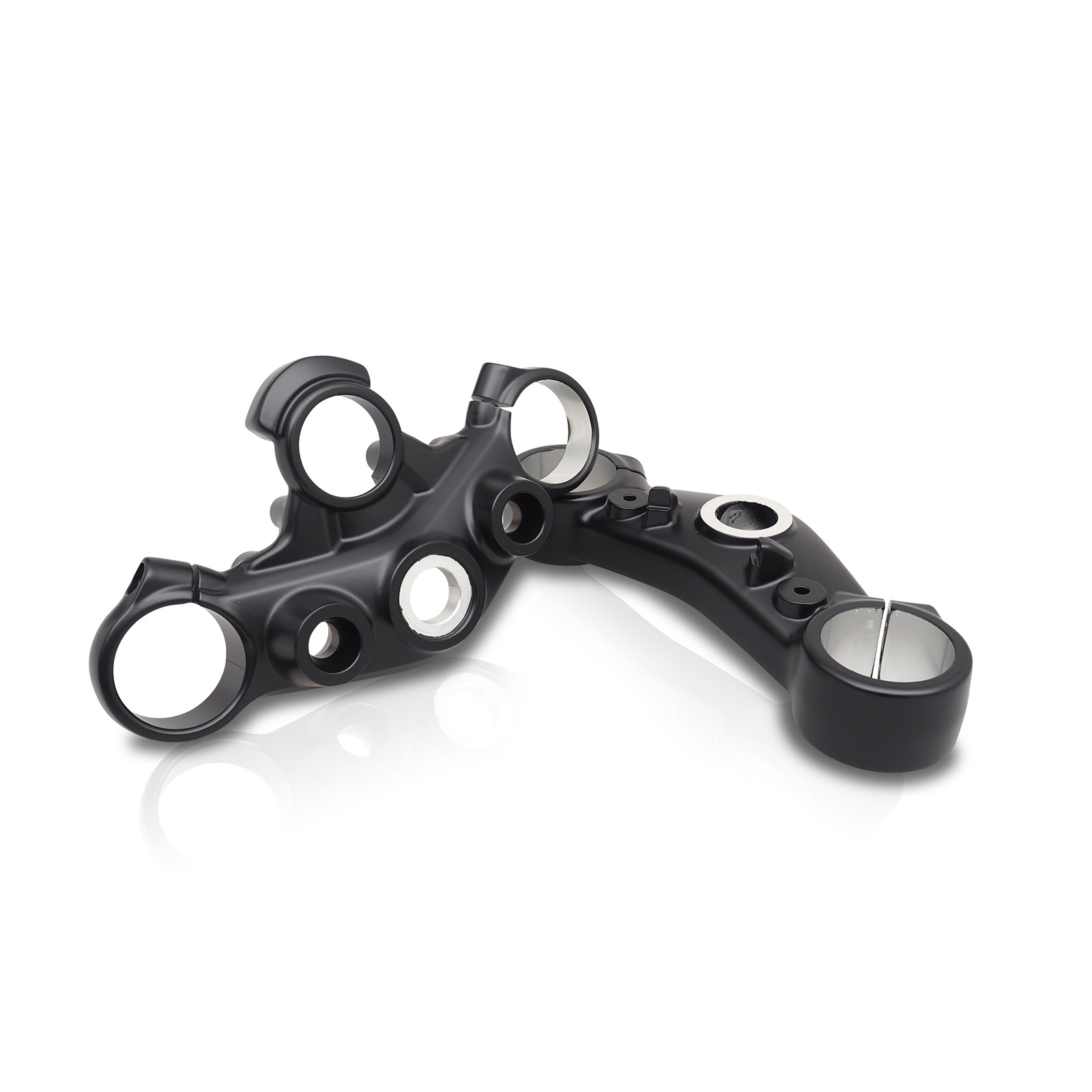 Fork bridges Thruxton 1200 black powder coating