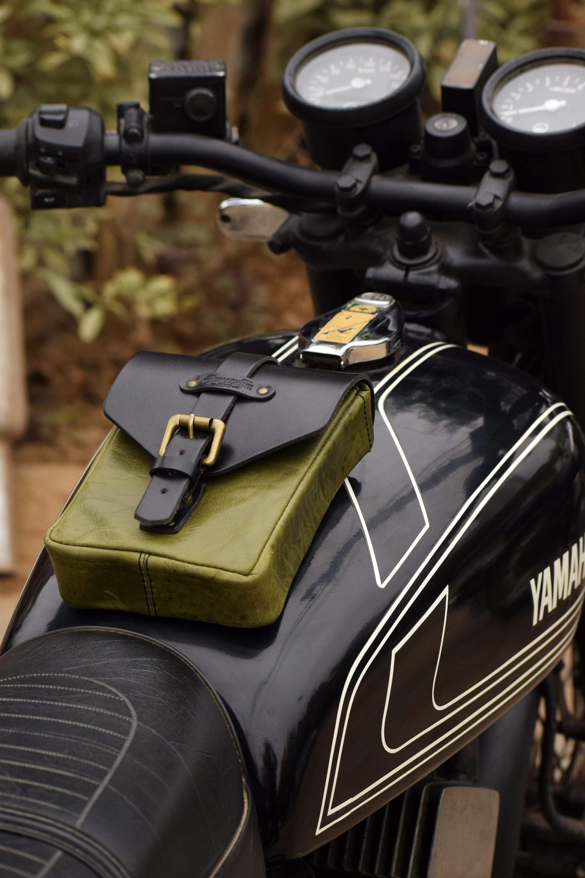 Leather Tank Bag Magnetic