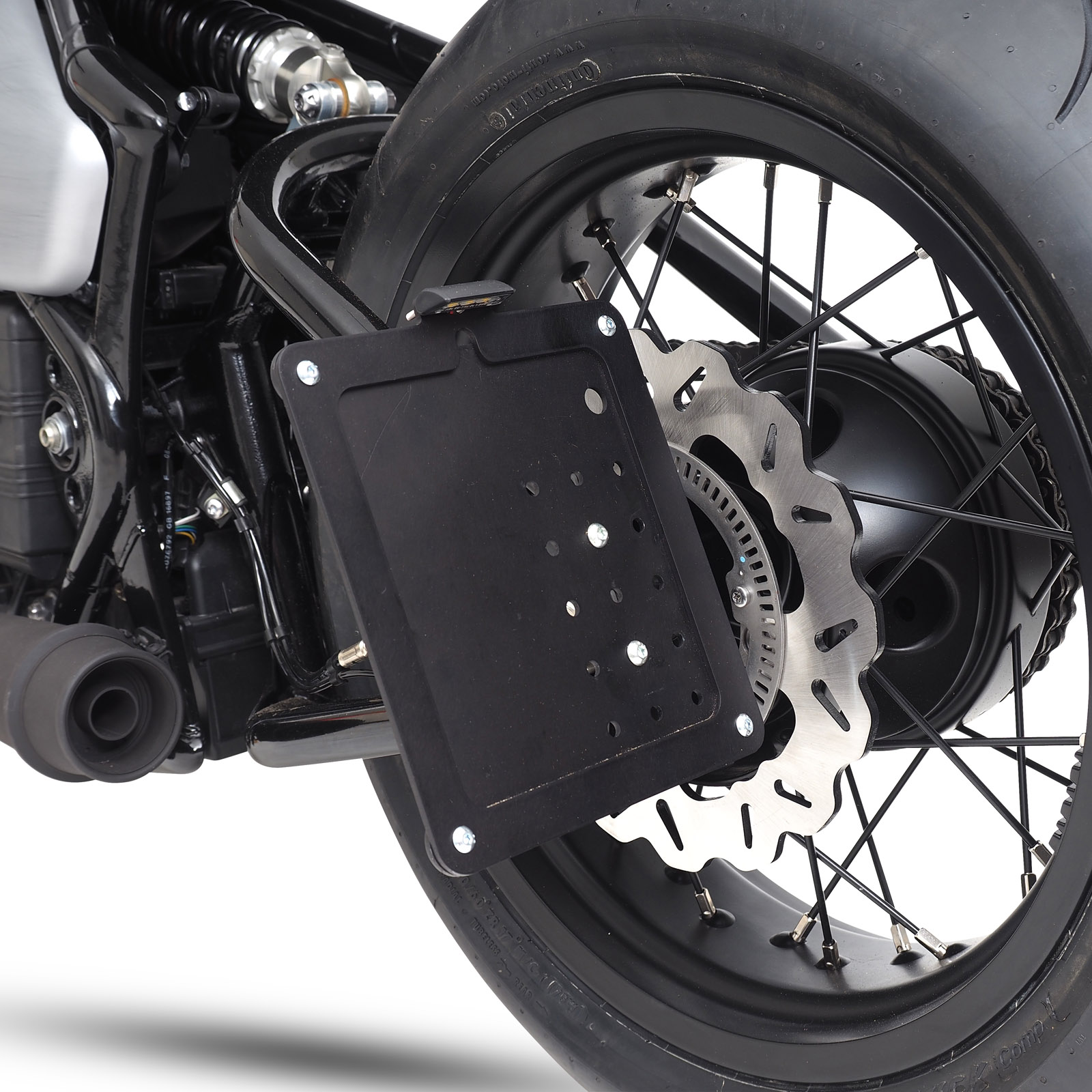 Side Mount Lizenz support Bobber / Speedmaster