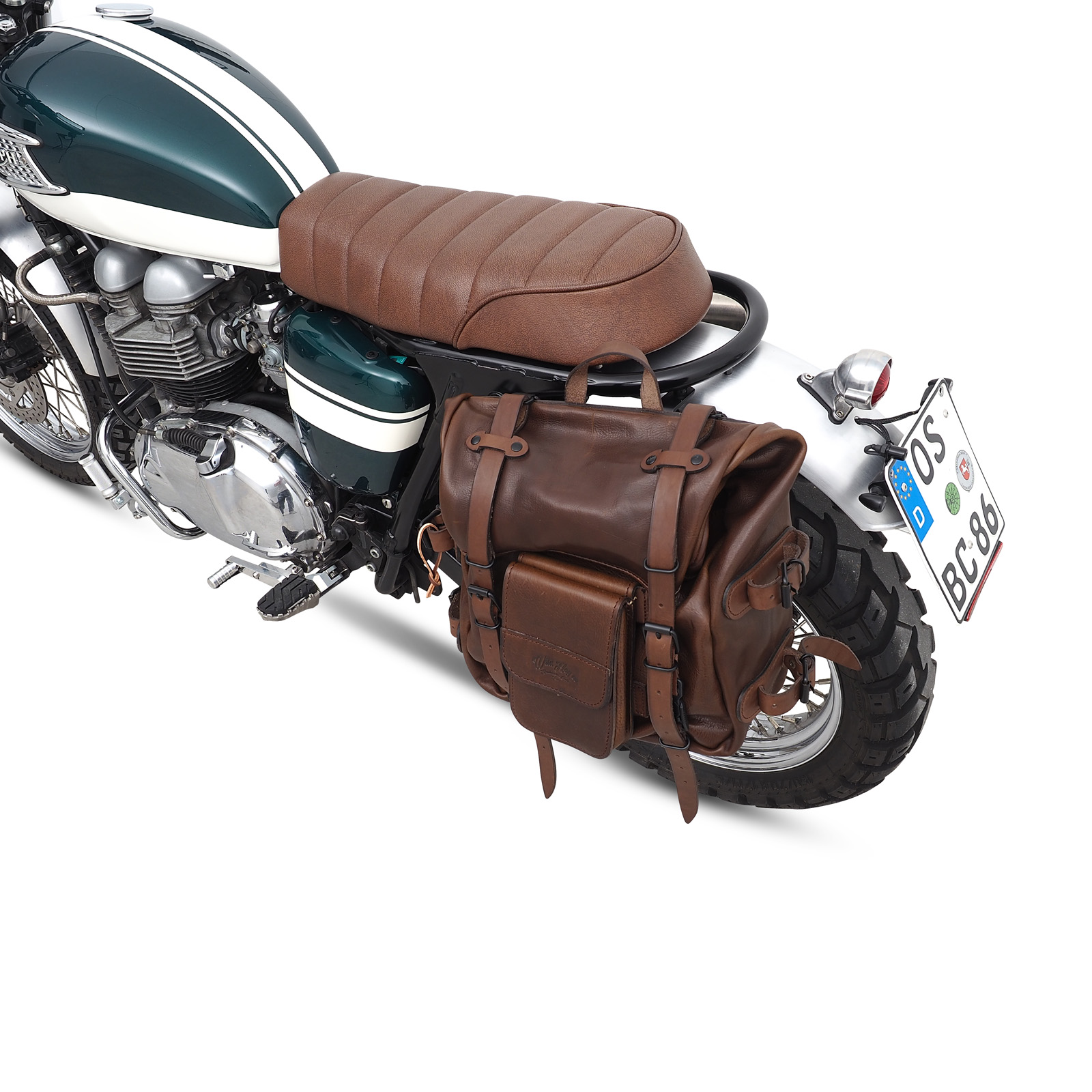 MUD leather side bag system