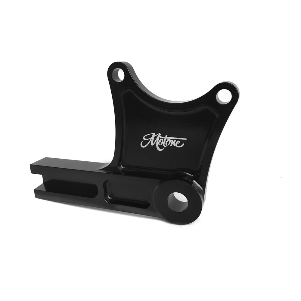 Offset plate for rear wheel brake