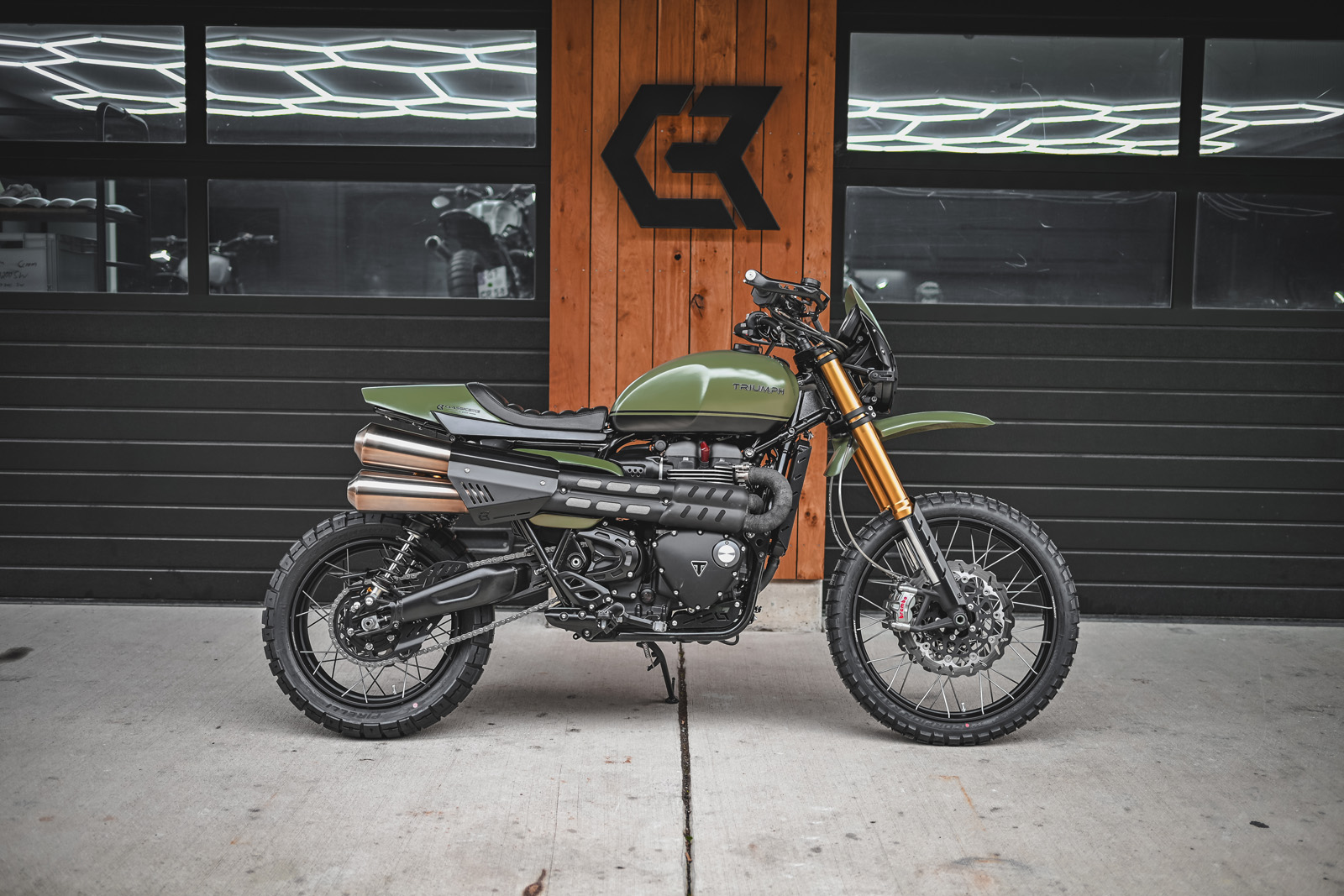 Auspuffblende Retro - Scrambler 1200