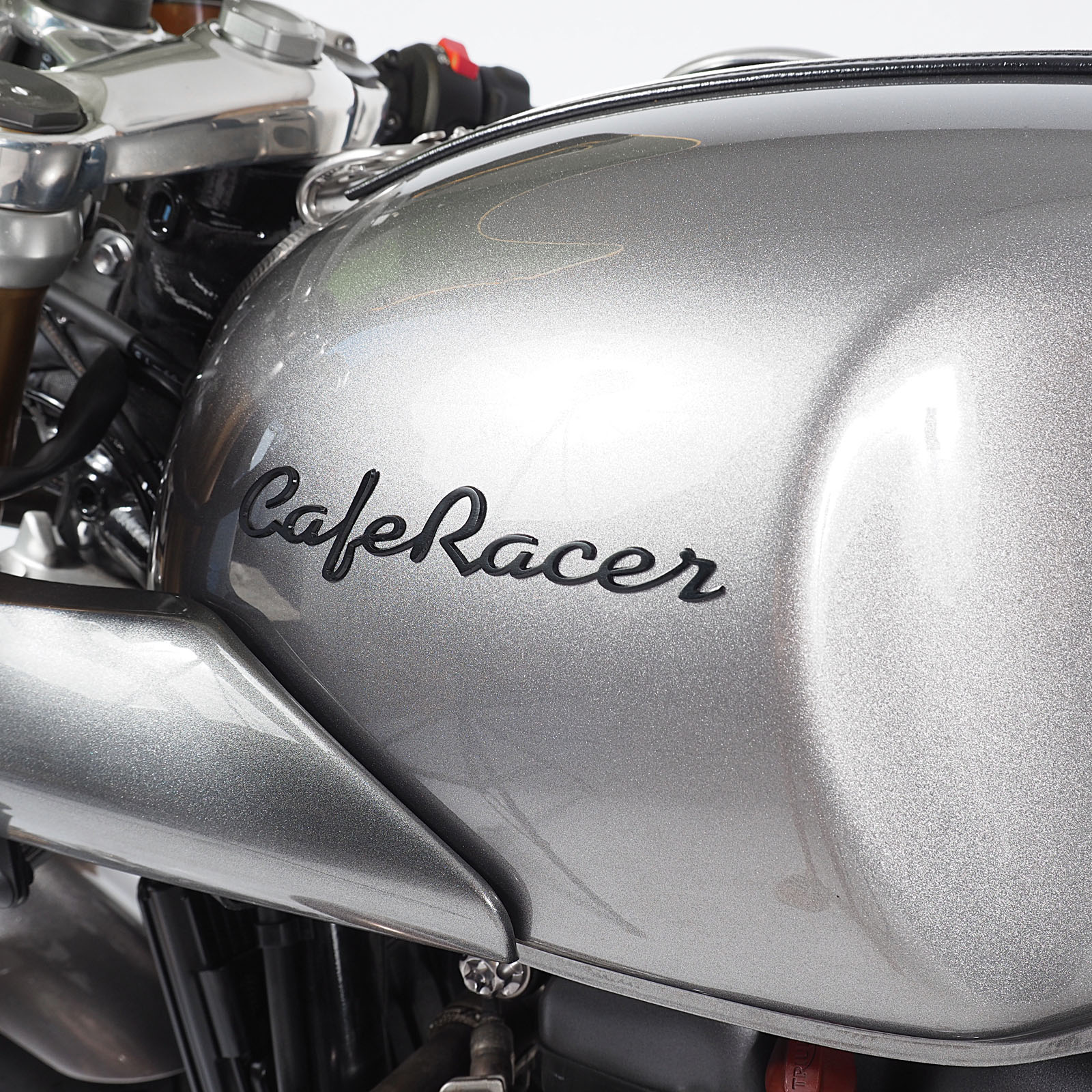 Cafe Racer lettering Alu pair