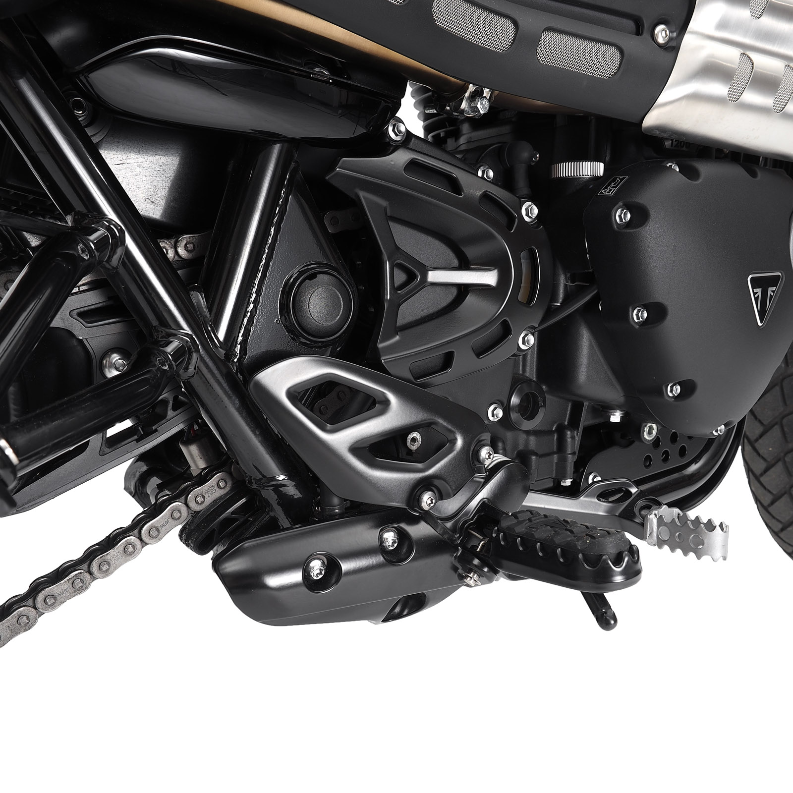 Sprocket Cover Scrambler 1200 black powder coating