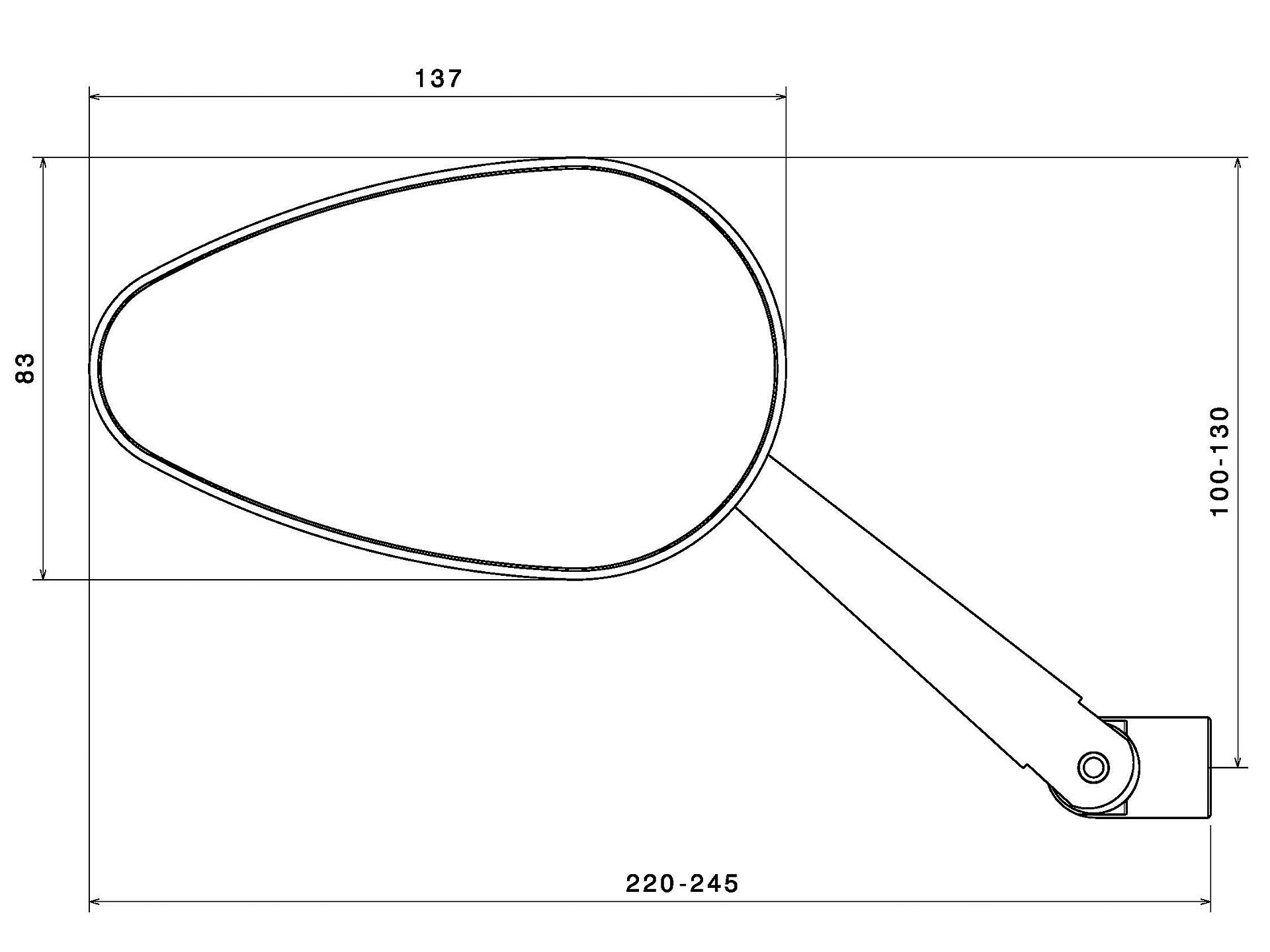 Rizoma Radial RS Mirror R9T