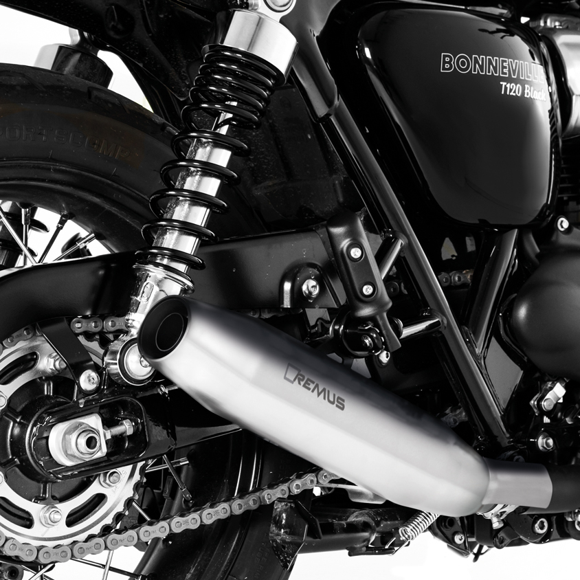 Scarico Remus in acciaio inox Bonneville T120