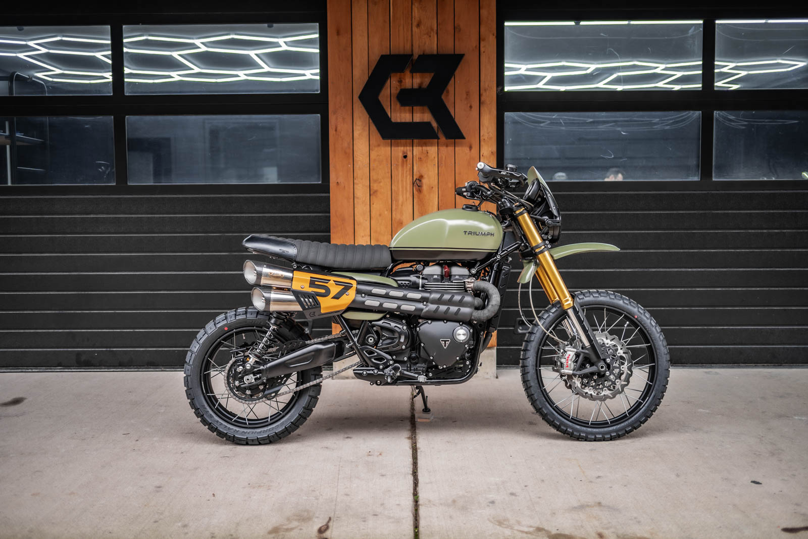 Auspuffblende Retro - Scrambler 1200