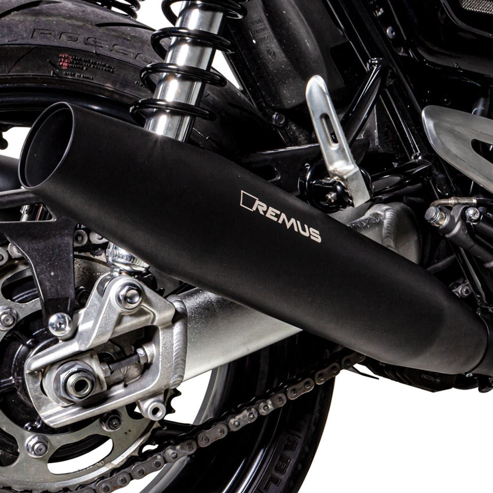 Remus stainless steel exhaust for Speed Twin