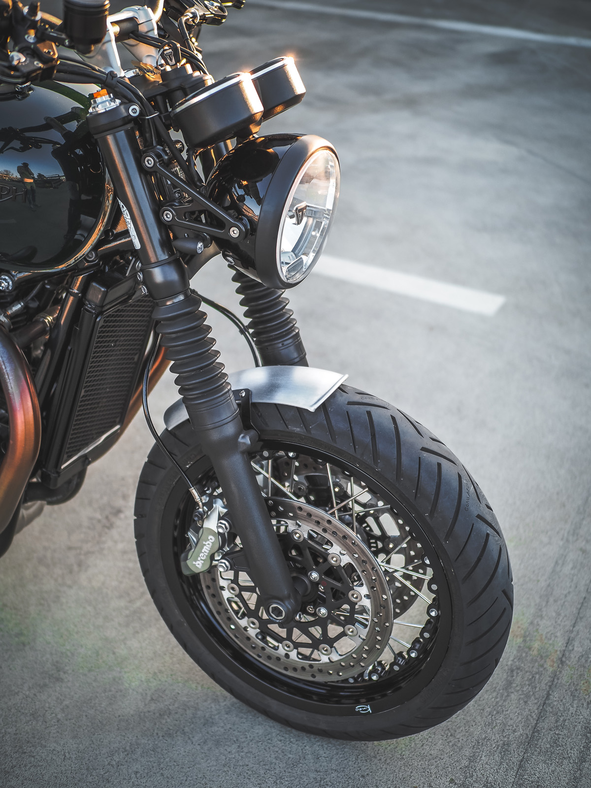 Speed Twin / Thruxton aluminum fender - Short