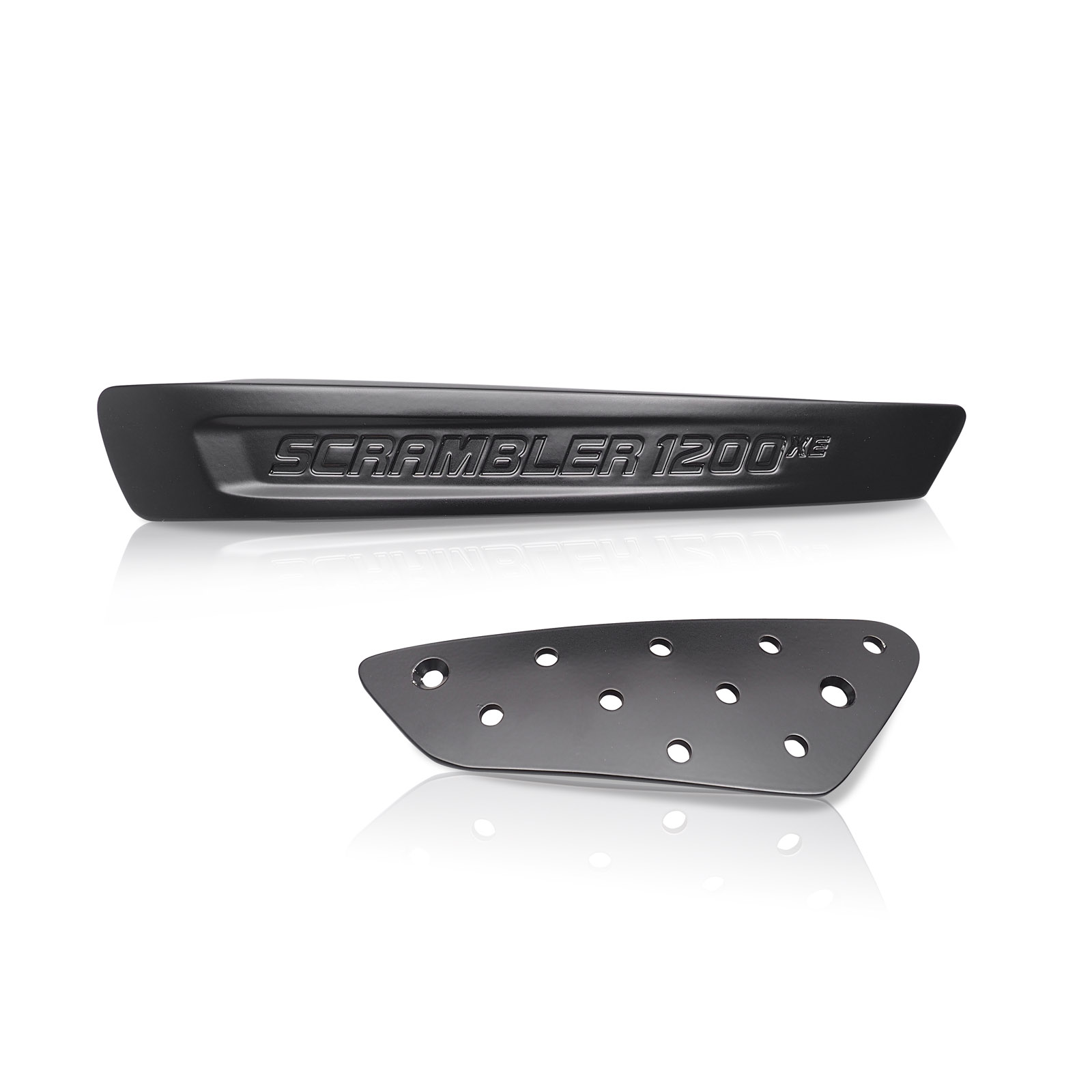 Side Cover Badges Scrambler Powder coating black