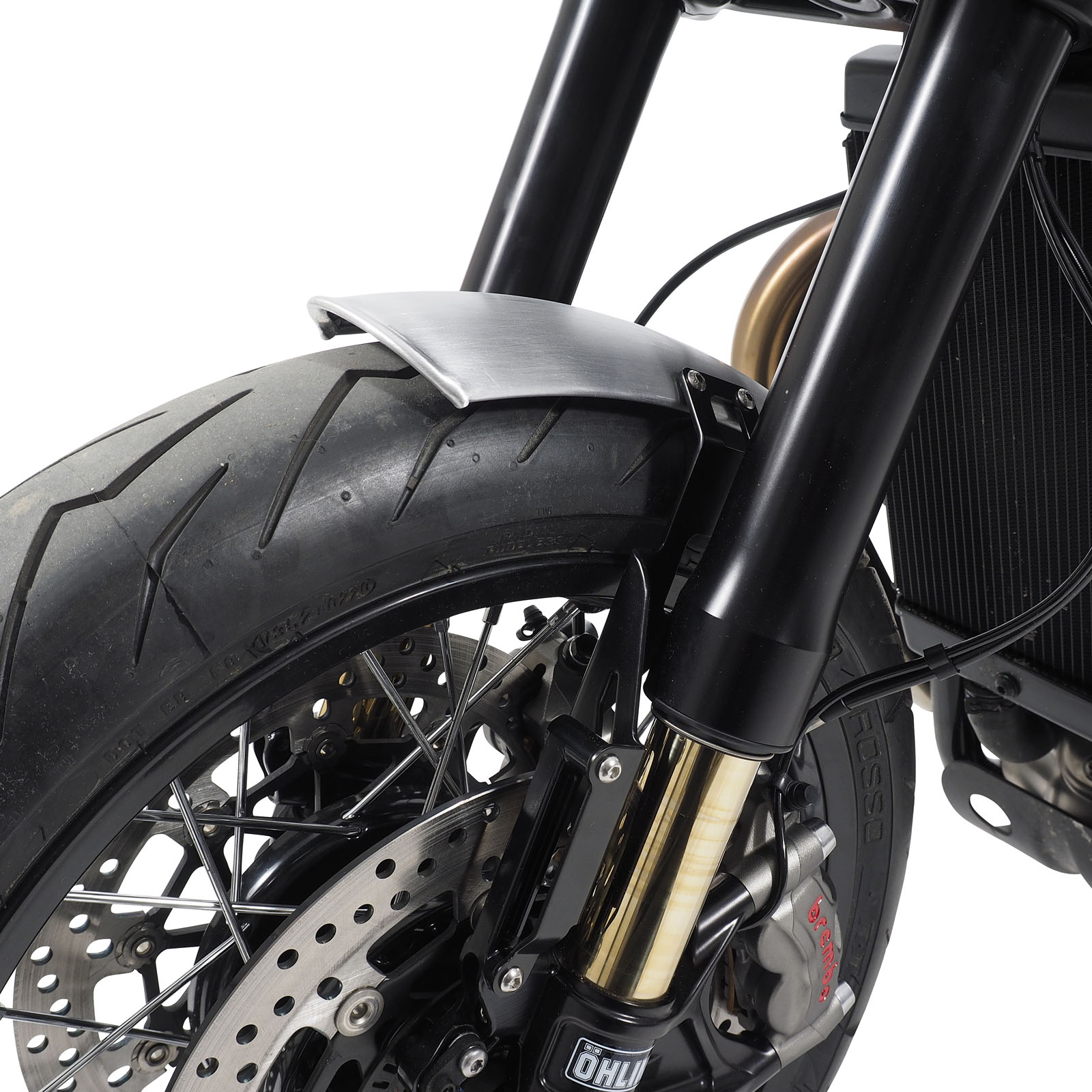 Thruxton alloy mudguard Short