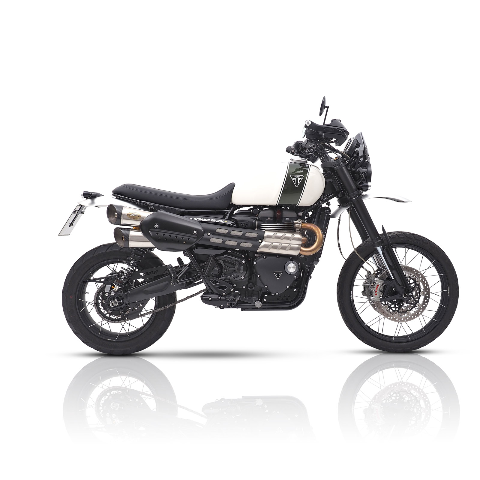 Ritzelcover Scrambler 1200 schwarz beschichten