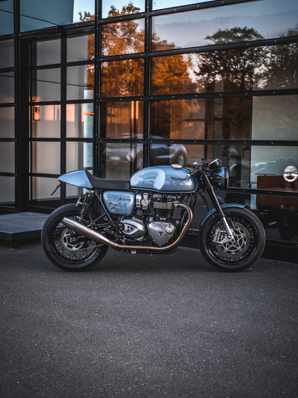 Scarico Remus in acciaio inox Thruxton