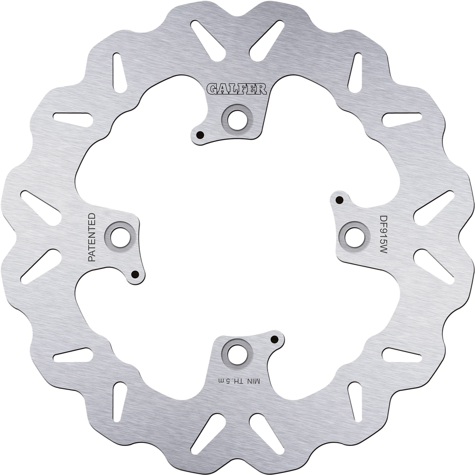 Wave brake disc rear