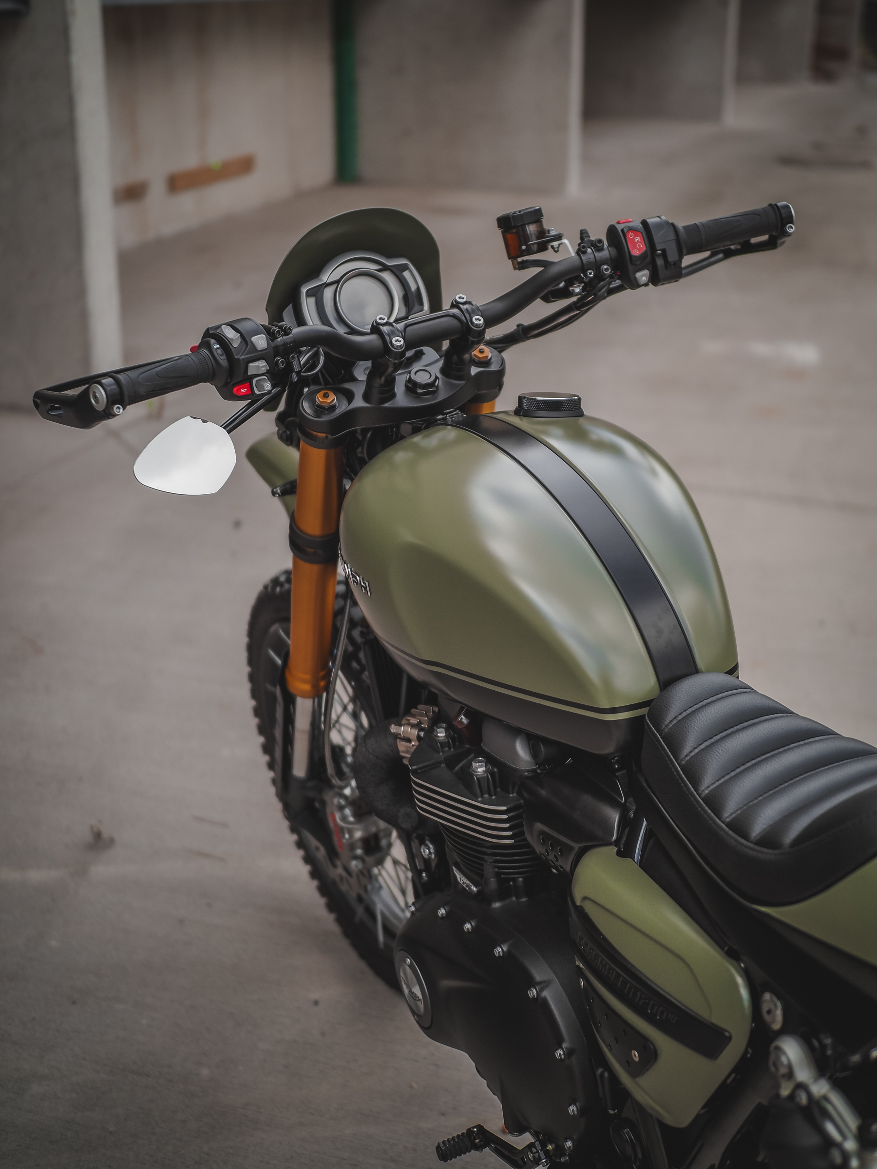 Kit de espejo bajo el manillar Triumph Scrambler 1200