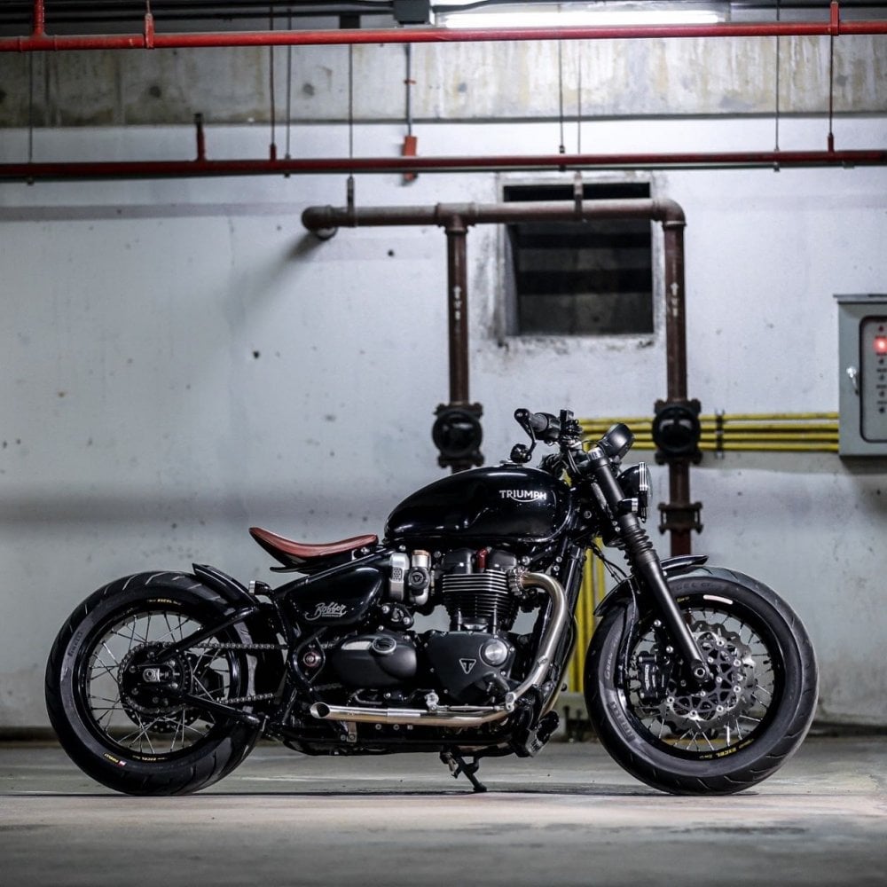 Short Slash Cut Exhaust - Bobber / SpeedM