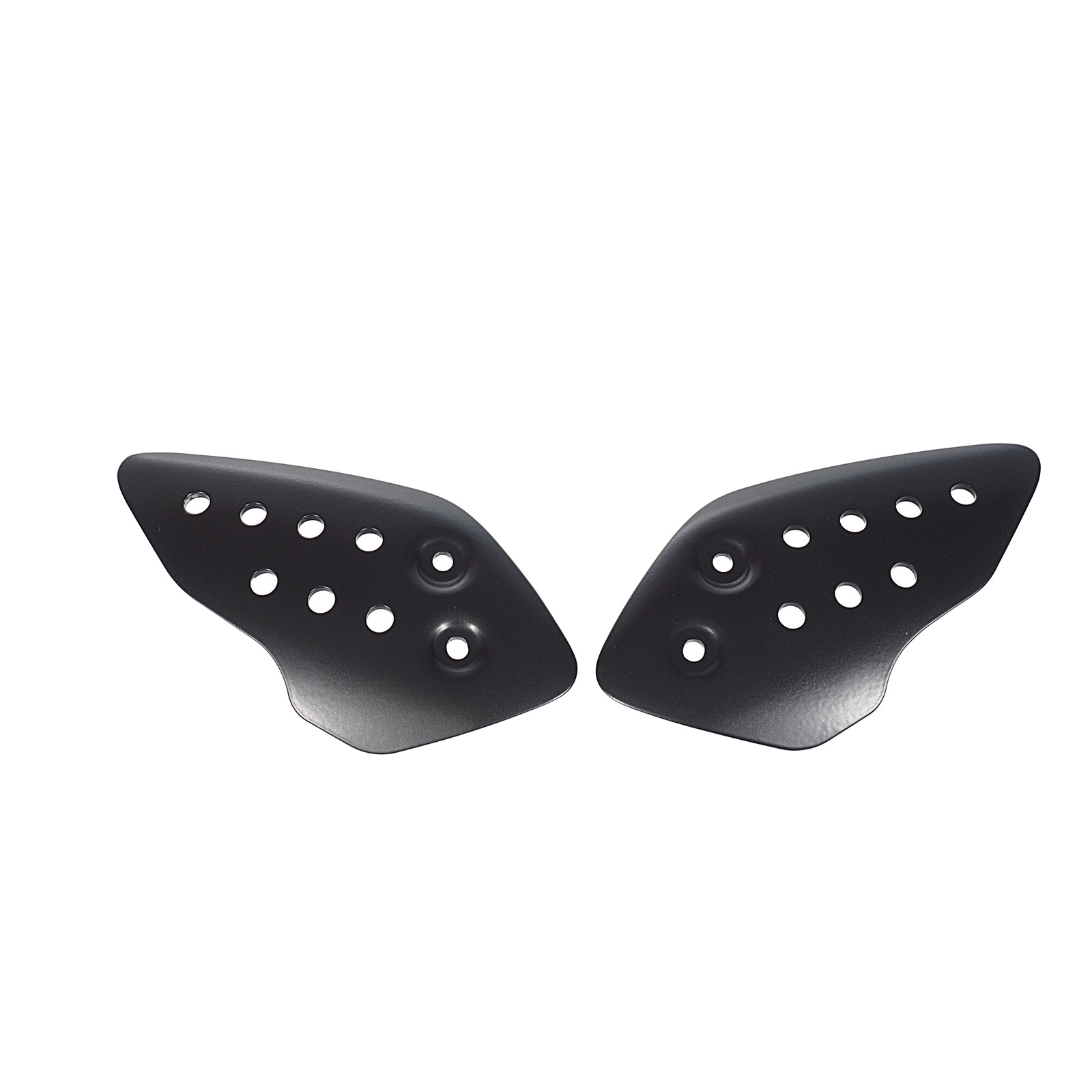 Heel Guards black powder coating