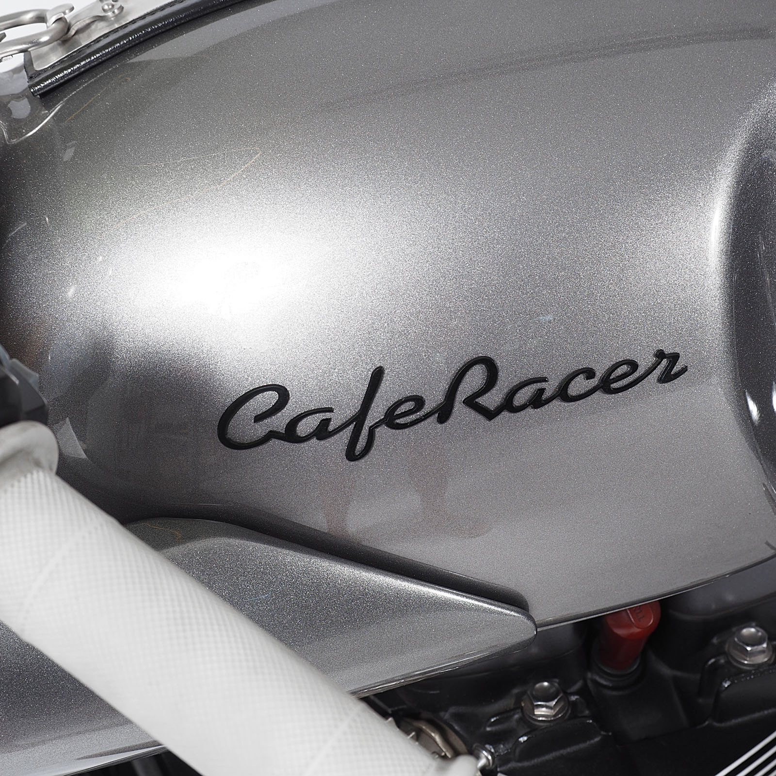 Cafe Racer lettering Alu pair