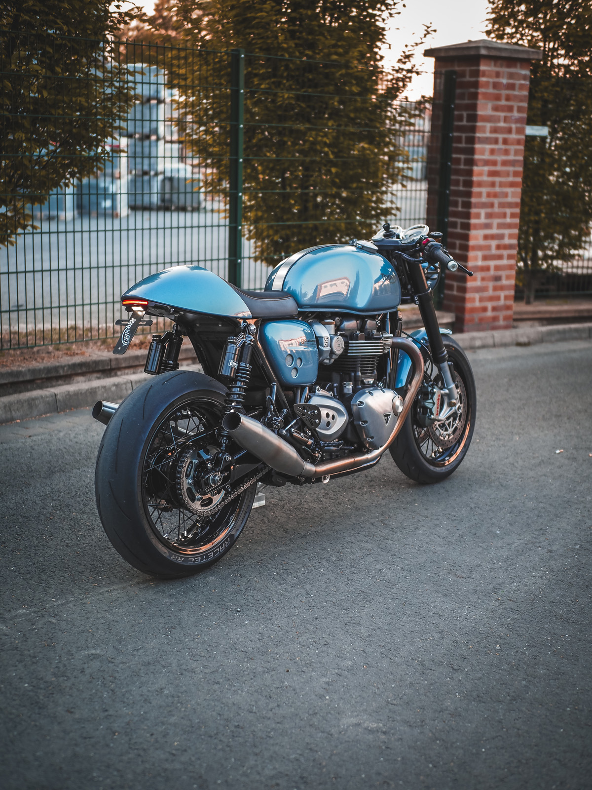 Remus stainless steel exhaust for Thruxton