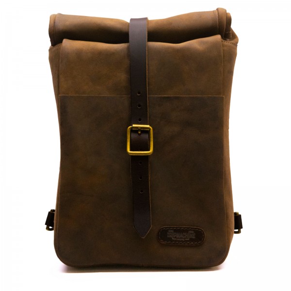 Vintage mini leather Backpack / Sidebag